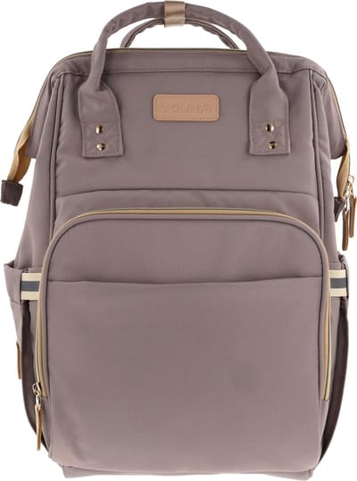 Youha luiertas - moedermelk kolftas - bevestiging aan kinderwagen - babyfles vakken - babymelk koelen - modern design - draagbaar als rugtas - Kleur: Dark pink