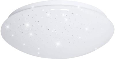 LED plafondlamp Plafondlamp Woonkamerlamp Sterrenhemel effect, metaal, wit, 24W 1680lm 4000K, D x H 33 x 10,2 cm