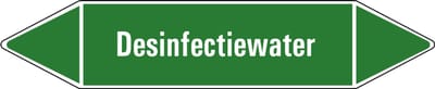 Desinfectiewater leidingmarkering op vel 75 x 17 mm - 8 per vel