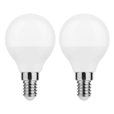 Modee E14 LED Lamp 4.9W - 470lm - 2700K - Warm Wit - LED Globe Mini P45 - Vervangt 40W Halogeen Gloeilamp - 2 stuks