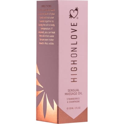 'Massage Oil Strawberries And Champagne Mini', 30 ml