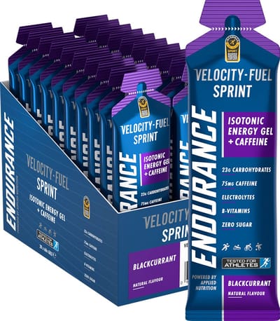Applied Nutrition Endurance Sprint Gel (20x60ml) Blackcurrant - Energie & Uithoudingsvermogen - Energie Gels