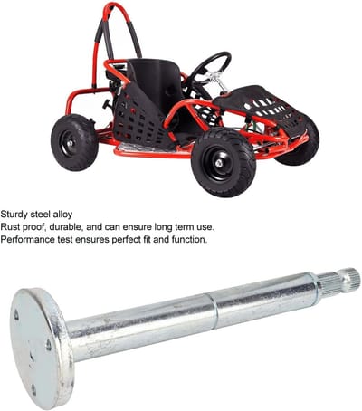 Go Kart Stuurwielen - As Hub 205mm 30T - Go Kart Stuurwiel As Hub 3 Gat Basis voor DIY Gebouwde Vierwiel Elektrische Auto