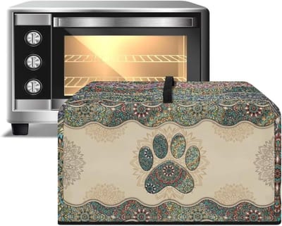Magnetronhoes Mandala Stijl - Keukenapparaat Beschermhoes - Keuken Decoratie - Ademend Canvas Materiaal - Groot Formaat - Bohemian