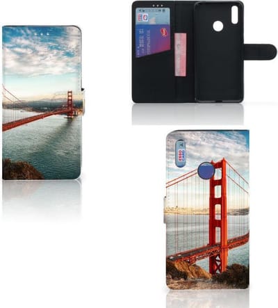 Huawei Y7 (2019) Flip Cover Golden Gate Bridge