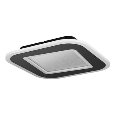 EGLO Macchioni Plafondlamp - LED - 38 cm - Zwart|Wit - Instelbaar wit licht - Dimbaar - Glinsterend