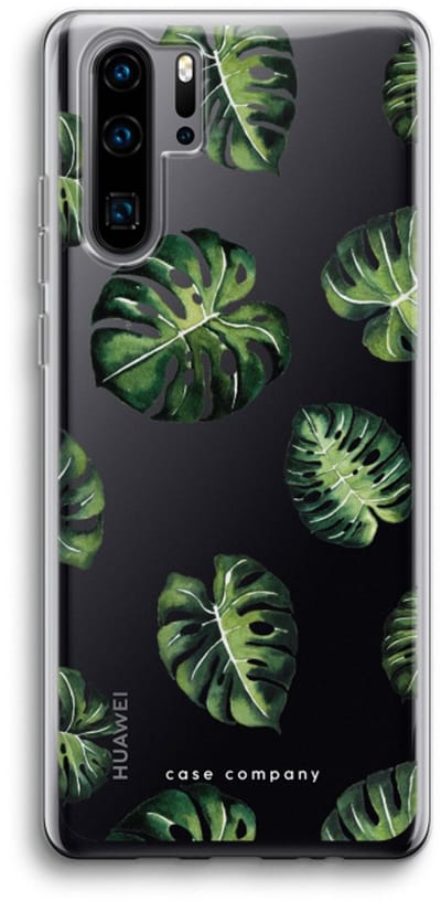 Case Company® - Hoesje geschikt voor Huawei P30 Pro hoesje - Tropische bladeren - Soft Cover Telefoonhoesje - Bescherming aan alle Kanten en Schermrand
