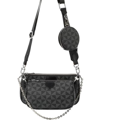 3-in-1 Mahjongtas Lente Handtas Schoudertas Crossbodytas Mode Bedrukte Dames Tas gray