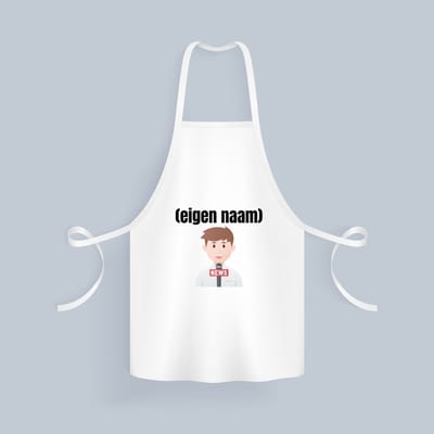 Akyol - journalist met eigen naam Keukenschort - Journalist - mensen die werken als journalist - collega's - verjaardag - afscheidscadeau - geschenk - kado - 82 bij 71 cm