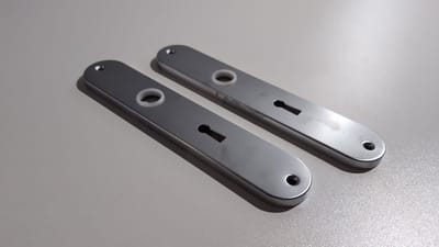 Langschild sleutelgat mat chroom