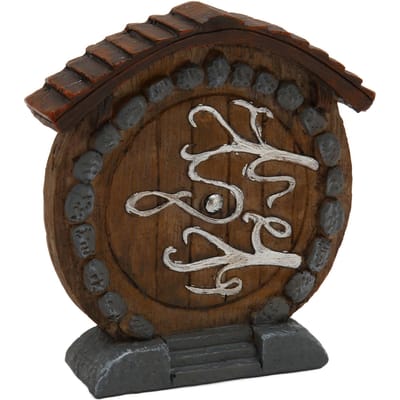 Feeëndeur Standbeeld Duurzaam Glad Hars Feeëndeur Figuur Miniatuur Exquise Interessant black