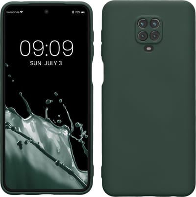 kwmobile telefoonhoesje geschikt voor Xiaomi Redmi Note 9S / 9 Pro / 9 Pro Max - Hoesje voor smartphone - Back cover in mosgroen