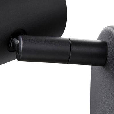 SLV LED wandspot Noblo, 2.700 K, zwart, 13 cm metaal