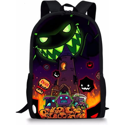 Trendy Populaire Geometry Dash Notitieboek Rugzakken leerling Schooltassen 3D Print Oxford Waterdicht Jongens/Meisjes Laptop Rugzakken
