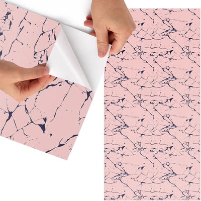 Tulup Meubelfolie - Abstracte structuur Plakfolie Meubels - 75x150 cm - Roze Meubelfolie - Decoratiefolie Zelfklevend - Modern Meubelfolie - Meubelfolie Zelfklevend - Badkamer decoratie - Abstractie