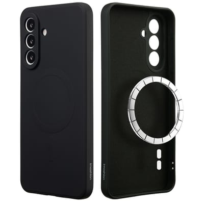 imoshion Hoesje - Geschikt voor Samsung Galaxy A56 (5G) - Color Backcover met Magnetische Ring - Zwart