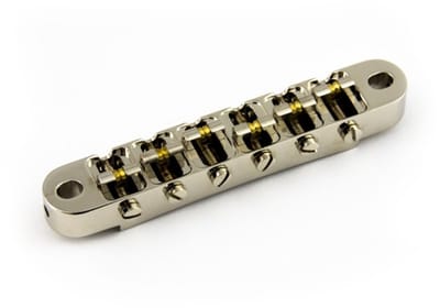 ABM Guitar Parts 2400n Roller Bridge, Nickel 52/73-75mm - Gitaaronderdeel