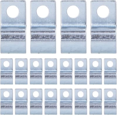 Dailygoods- Buisklem 20 Stuks - Enkele Gat - Verzinkt - Kabelklem 304 RVS - Pijp Clip - Voor Rubberen Ringen