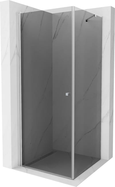 Mexen Pretoria douchecabine draaideur 100 x 100 , grafiet, chroom - 852-100-100-01-40