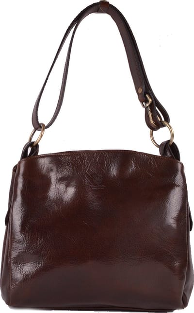 Giuliano handtas Imogen - Donkerbruin - Dames - Made in Italy