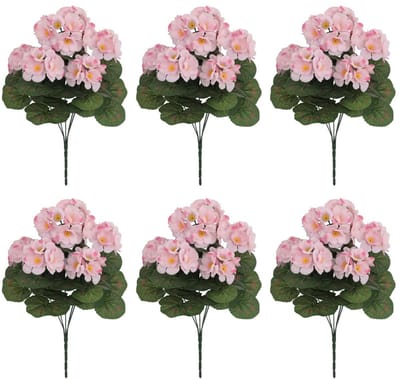 Dailygoods- Nepbloem 6 Bundels - UV-bestendig - Kunstplanten Buiten - Levensecht Ontwerp - Onderhoudsvrij - Eenvoudige Reiniging - Kunstbloemen