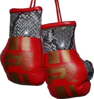 Punch Round Mini Carhanger Bokshandschoenen Snake Red Gold