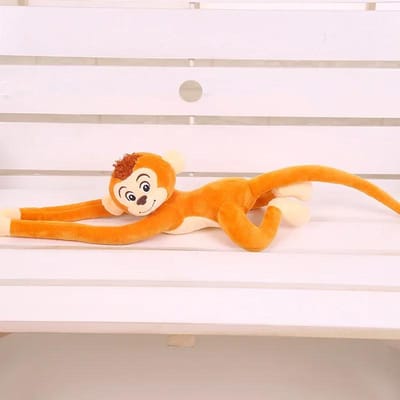 Lange Arm Aap Aap Pluche Speelgoed Cartoon Dier Chimpansee Knuffelpop Verjaardagscadeau Voor Kinderen Meisje Maat 60-65Cm about 70cm beige