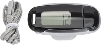 Stappenteller - Activiteitstracker - Fitness Doelen - Groot LCD Scherm - 9 x 5 x 4 cm - Zwart
