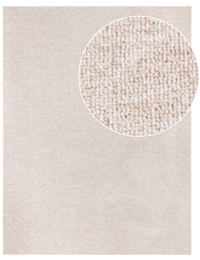 Vlakgeweven tapijt Barca crème 160x220 cm