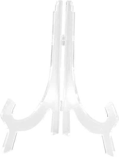 Verstelbare Acryl Klokstandaard van 25CM Hoog voor Wandklokken, Fotoalbums en Certificaten - Modern Nordic Stijl voor Huisdecoratie