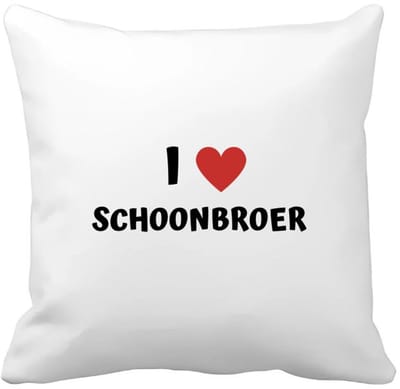 Akyol - i love schoonbroer Kussen hoes - Broer - de liefste schoonbroer - verjaardag - cadeautje voor broer - broer artikelen - kado - geschenk - 40 bij 40 cm