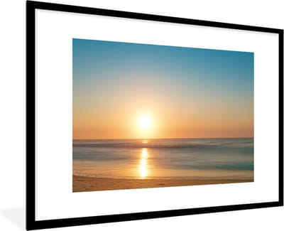 Fotolijst incl. Poster - Zee - Kleuren - Zon - 120x80 cm - Posterlijst