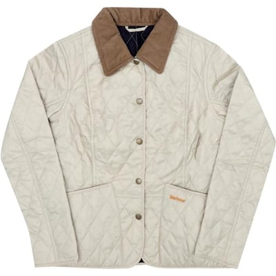 Barbour Dames S Diamant Gewatteerde Zomer redeSdale Jas Lqu0236 Cr51 LQU0236 CR51 (12) white