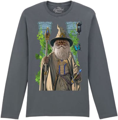 Lord of the Rings parody Catdalf The White The Coloured House Longsleeve T-shirt S