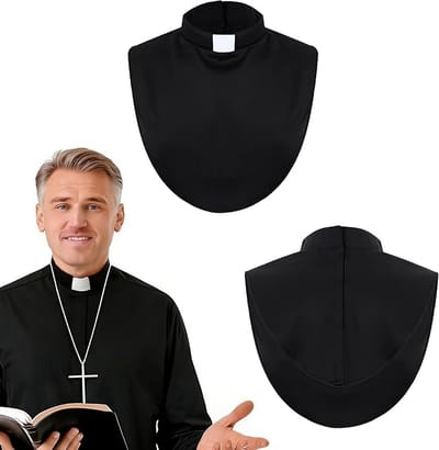 Klerus shirt met kraag voor mannen en vrouwen, kostuums en accessoires voor pastores, geestelijken en predikers in de kerk