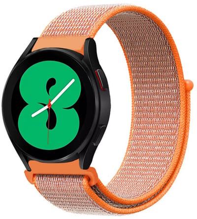 By Qubix - Sport Loop nylon bandje - Oranje - Geschikt voor Xiaomi Redmi Watch 5 Active / Redmi Watch 5 Lite