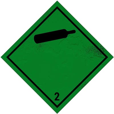 ADR klasse 2.2 niet brandbare en niet giftige gassen bord | Sign Again materiaal | 40 x 40 cm