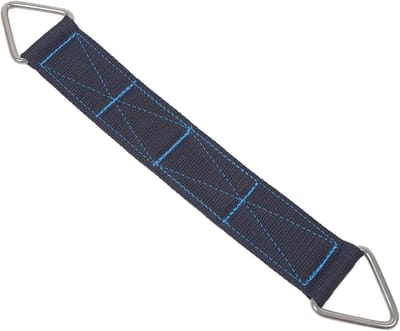 Boomschommel Ophangriem - Schommelbanden Buiten - Veilig Ophangen Speelgoed - Roestbestendige Karabijnhaken - 30 x 5 cm - Zwart