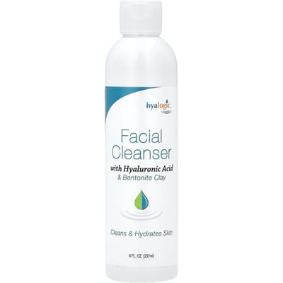 Hyalogic, nettoyant visage à l'acide hyaluronique et à l'argile bentonite, 237 ml (237ml) white