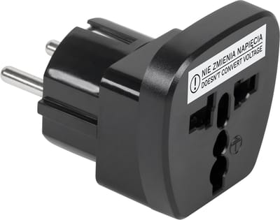 INNE Serie - Universele AC Verbinding - Zwart - 16A - Met Uziem