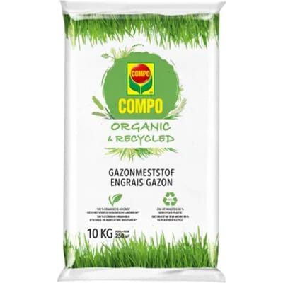 Compo Gazonmeststof Organic&recycled 10kg 250m²