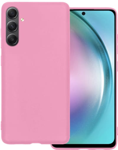 Hoesje Geschikt voor Samsung Galaxy A54 - Sterk & Shockproof - Hoes Cover - Siliconen Case - Lichtroze