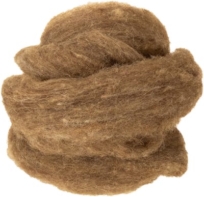 Wollen koord, decoratieve wol, bruin, 2 m. Wollen koord, viltwol voor
