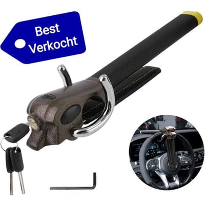 Stuurslot Voor Auto - Stoplock - Auto - Camper - Pro - Met Ebook & Opbergtas