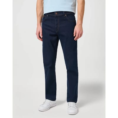 WRANGLER TEXAS BLUE BLACK AUTHENTIC STRAIGHT JEANS-HEREN