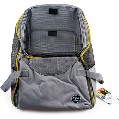 Duvoplus - Draagtas - Hond - Paris Backpack 34x21x39,5cm Grijs - 1st
