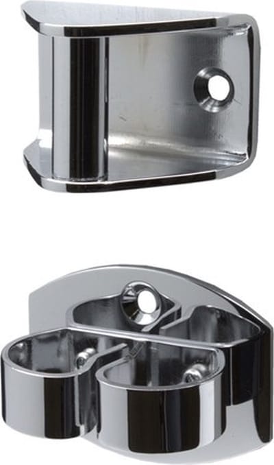 Deurvastzetter - Deurklem - 40mm - Messing gepolijst chroom - S&B - 253002.6