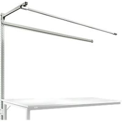 Opbouwframe met giek, Aanbouwtafel SPECIAAL werktafel-/werkbank UNIVERSAL/PROFI, 2000 mm, lichtgrijs