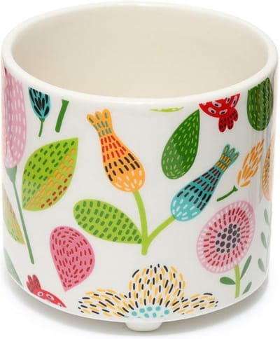 Herfstbladeren Keramiek Binnen Plantpot/Bloempot - Small 7cm