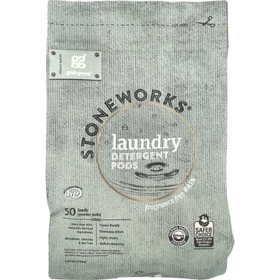 Stoneworks®, Wasmiddel Pods, Geurvrij, Rain, 50 Wasbeurten, 750G (1,65 pond) white